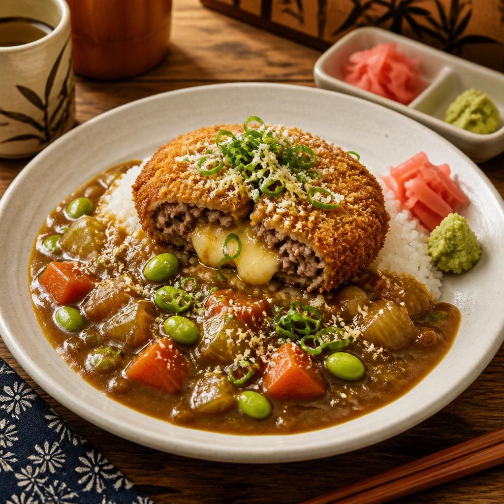 Hamburg Katsu Cheese Curry